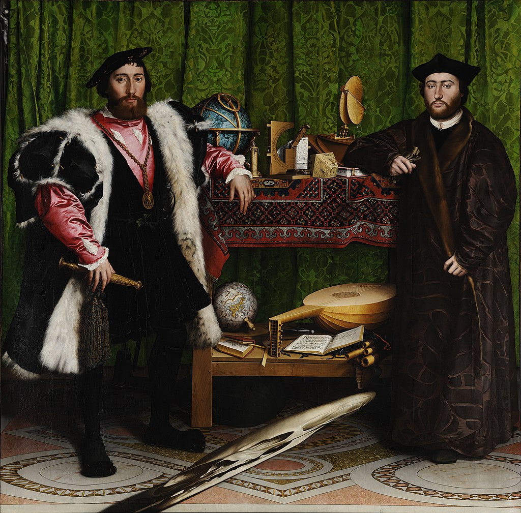 Les ambassadeurs, Hans Holbein le Jeune, huile sur panneau de chêne, 1533